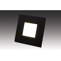 wall recessed luminaire IP20, opal, black, lacquered