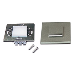 Recessed wall luminaire LED Wall Up&Down for flush-mounted / cavity wall boxes, IP20, 7.5 x 7.5cm, 230V, 1.8W 3000K 90lm, inox