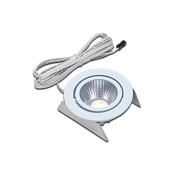 Recessed LED luminaire Dynamic SR 68-LED for BAP, IP44, LED 24, 6.5W 2700-5000K 420lm 40�, CRi>90, swiveling, white