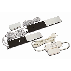 under-cabinet luminaire S-PAD F incl. driver, set of 2, with touch dimmer IP20
