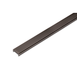 LED covering profile 15mm, for 12mm milled grooves and profiles, 100cm, heavily matted