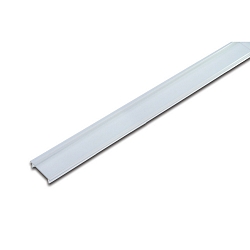 LED covering profile 25mm, for 22mm milled grooves and 34mm profiles, 600cm (roll goods), clear