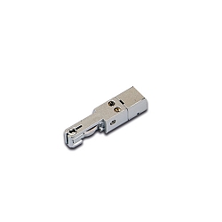 Accessory for LED Track 24V tracks - end position feed with screw terminal clamps, anodised alu