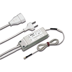 Touch-switch 400W EBS 4 D with 100cm Euro plug + 30cm Euro coupling, incl. sensor line 200cm, with ring eyelet M4