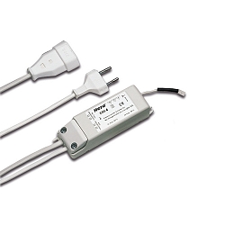 Touch-switch 400W EBS 4 D with 100cm Euro plug + 30cm, Euro coupling, without sensor line