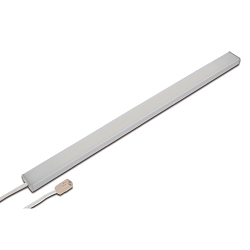 LED under-cabinet luminaire LED ADD-ON Mini, 25cm, IP20, LED24 connection, CRi>90, dimmable, 4.3W 3000K 280lm 110�, alu