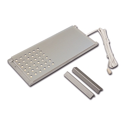 Flat LED under-cabinet luminaire LED L-Pad, LED24 connection, CRi>90, dimmable, 7.5W 4000K 480lm 110�, inox look