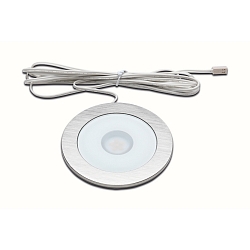 Recessed LED spot AR 78-LED, round, � 9cm, with LED24-plug, CRi>95, glare-free, fixed, 7.5W 3000K 450lm 80�, white