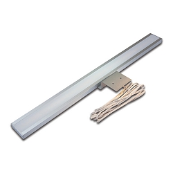 LED Spiegelleuchte LUGANO, IP20, LED24 connection, without visible light points, CRi>95, 90cm, 16.6W 3000K, anodised alu