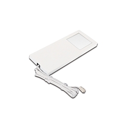 LED under-cabinet luminaire LED Slim-Pad F, IP20, homogeneous area light, LED24 connection, 5W 4000K, white