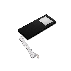 LED under-cabinet luminaire LED Slim-Pad F, IP20, homogeneous area light, LED24 connection, 5W 4000K, black