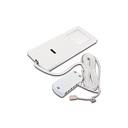 LED under-cabinet luminaire LED Slim-Pad F, IP20, with IR dimmer, homogeneous area light, LED24 connection, 5W 4000K, white