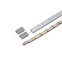 LED area lightbar LED 2-Link FLOOD, 60cm, for LED 2-Link profiles, CRi>95, 10.4W 3000K 600lm 120�, anodised alu