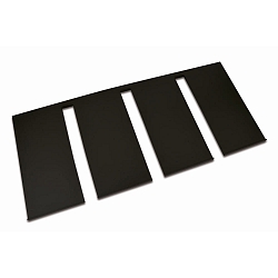 holder INTERO-LINE - SLICED GLASS HOLDER  3-fold, mechanical, removable, black matt