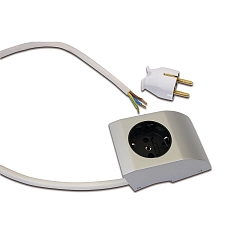 socket, anodised aluminium