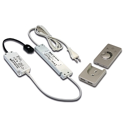 Transformer LED 350/15W radio with 3-fold, distributor incl. surface radio remote control and controller