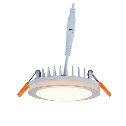 LED Downlight AURORA with side light ring, IP44, � 3.94in, 10W 3000K 830lm, white
