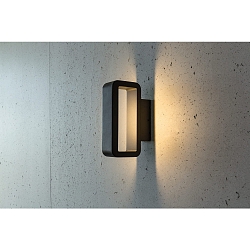 LED Wall luminaire JUNO Outdoor luminaire, 6W, 120�, 3000K, 280lm, IP54, anthracite