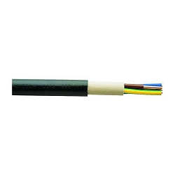 High voltage underground cable NYY-J 3G2,5, 50m, black