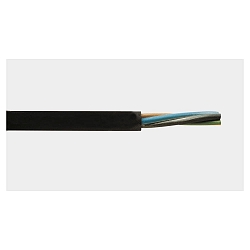 Rubber hose line H05RR-F 2x0,75, 50m, black