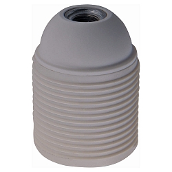 ISO socket E27, threaded, white