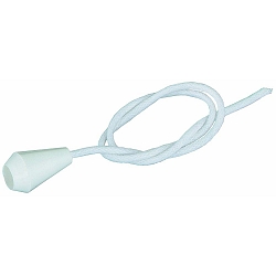Pull cord with draw cone, 25cm, white