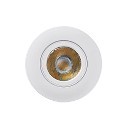 LED Recessed spot DL8002 round swivelling 38� white 8,5W 720lm IP65 2700K + 4000K dimmable