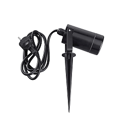 Ground spike luminaire BURANO, 230V AC, GU10, LED max. 7W, IP44, with 2m connection cable + plug