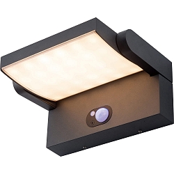 solar wall luminaire ARONA rotatable, with sensor, vertacal IP54, anthracite 