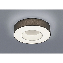 LED Ceiling luminaire LOMO LED, IP20, white matt / shade anthracite