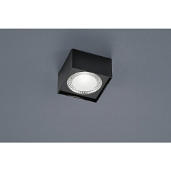 LED Ceiling luminaire KARI LED, square, IP30, black matt