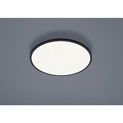 LED Ceiling luminaire RACK LED, round, IP20, black matt