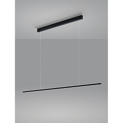 LED Pendant luminaire LOOPY LED, IP20, black matt