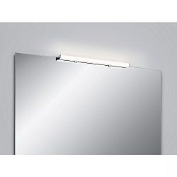 mirror luminaire LADO-S  60 short, switchable, slim, with diffuser IP44