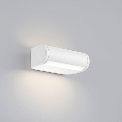 wall luminaire LUZ rotatable, direct / indirect, with diffuser IP54, coffee brown dimmable