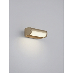 wall luminaire LUZ rotatable, direct / indirect, with diffuser IP54, coffee brown dimmable