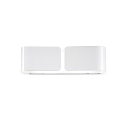 Wall luminaire CLIP AP2 SMALL ARGENTO, 2 flames, E27