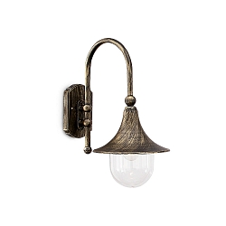 Outdoor luminaire CIMA AP1 Wall luminaire, E27, black/gold
