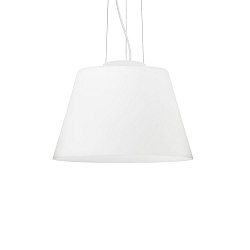 Pendant luminaire CYLINDER SP1 D40, E27, �40cm, white