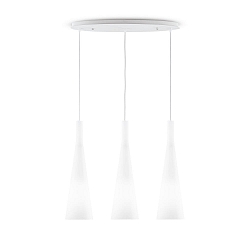 Pendant luminaire MILK SP3, 3 flames, E27, white
