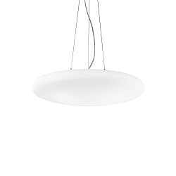 Pendant luminaire SMARTIES BIANCO SP5 D60, 5 flames, E27, � 60cm, white