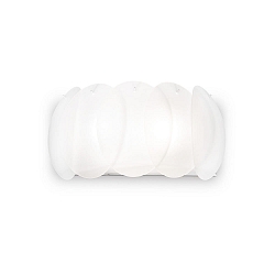 Wall luminaire OVALINO AP2, 2 flames, E27, white