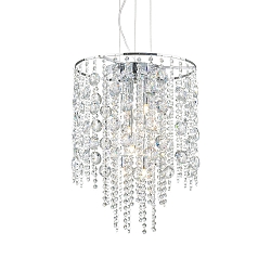 Pendant luminaire EVASIONE SP8, 8 flames, G9, 40W, chromee