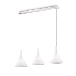 Pendant luminaire COCKTAIL SB3 SMALL, 3 flames, E14, white