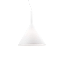 Pendant luminaire COCKTAIL SP1 BIG, 1 flame, E27, white