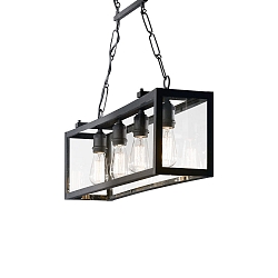 Pendant luminaire IGOR SP4, 4 flames, E27, black