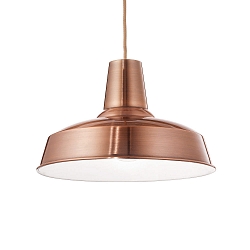 Pendant luminaire MOBY SP1, E27, copper