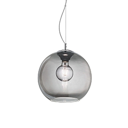 Pendant luminaire NEMO FUME\' SP1 D30, E27, � 30cm, smoked glass
