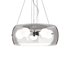 Pendant luminaire AUDI-10 SP5, 5 flames, E27, 60W, smoked glass