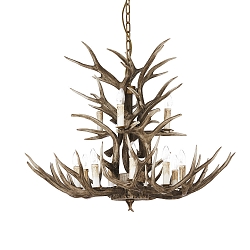 Chandelier CHALET SP12, 12 flames, E14, beige